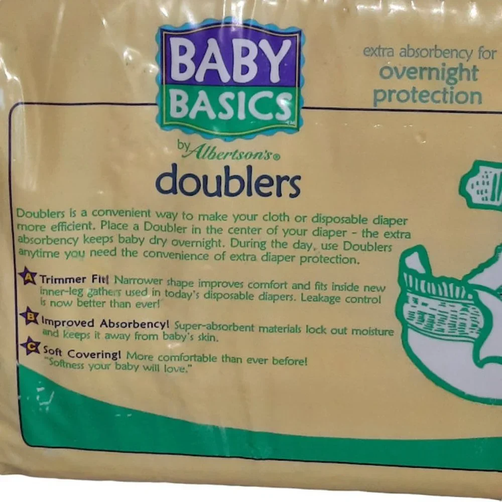 Vintage 2000 Jim Henson Baby Basics Diaper Doublers 30 Disposable Insert Pads